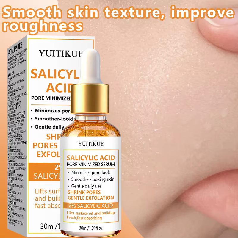 Sérum exfoliant à l'acide salicylique à 2% 30ml YUITIKUE Équilibrant le sébum Réduit les pores visibles Purifiant Affinant Soin de la peau du visage Essence