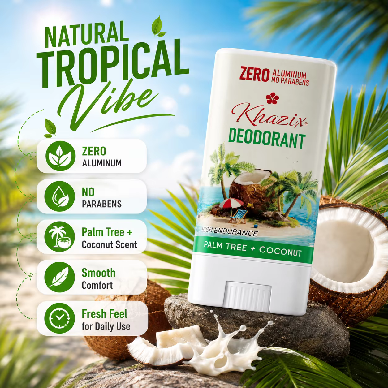 Déodorant en stick pour les aisselles | Formule anti-odeurs double action | Beurre de karité et huiles essentielles infusées | Fraîcheur douce et durable. Bo