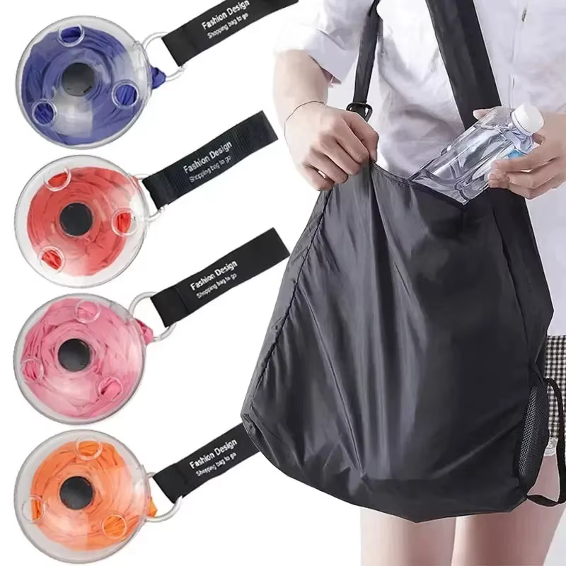 Sac de rangement de supermarché rétractable pliable pour la maison, pochette écologique et réutilisable, Ultra-compacte et Portable