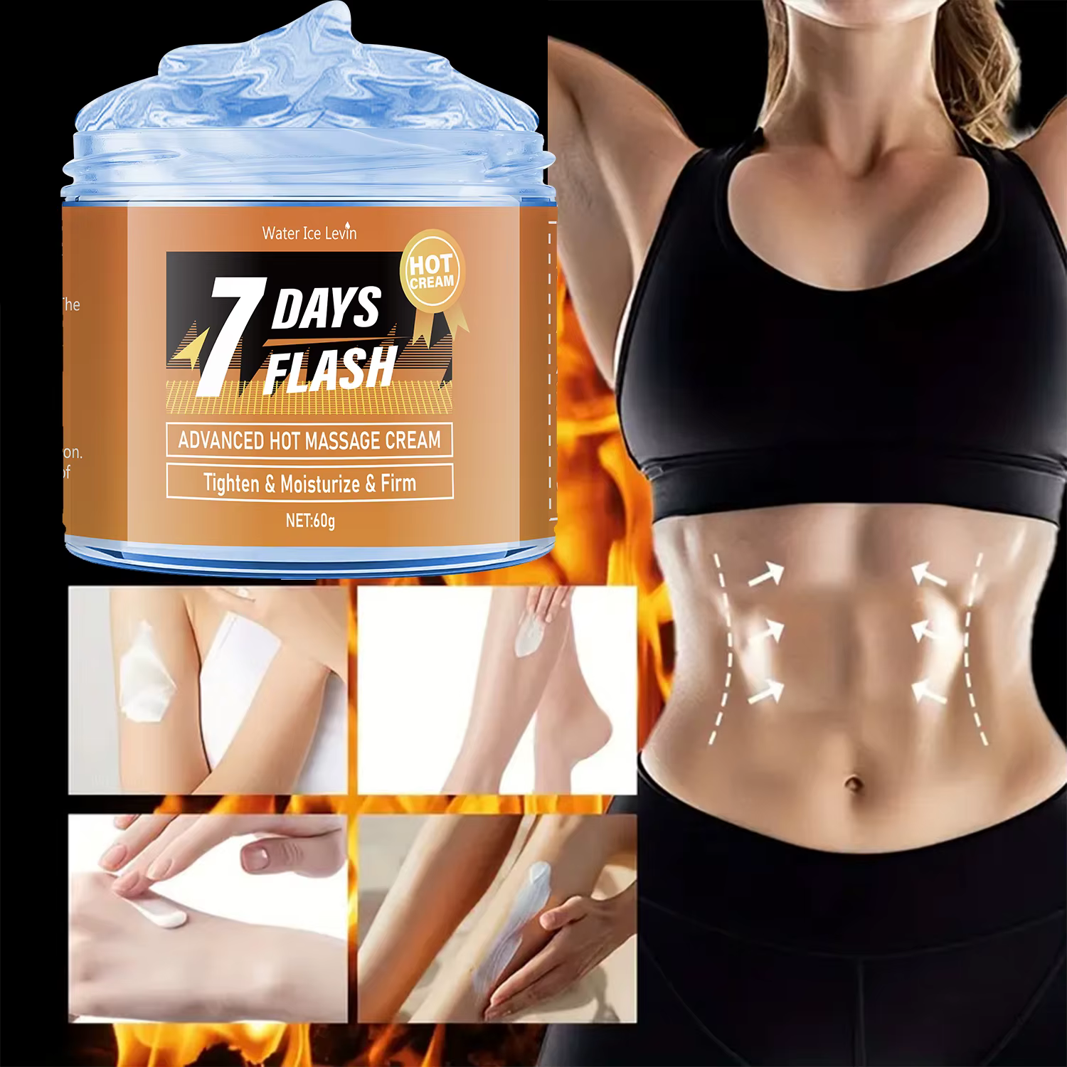 Crème de massage hydratante 60g – Serre-serrage et liftant