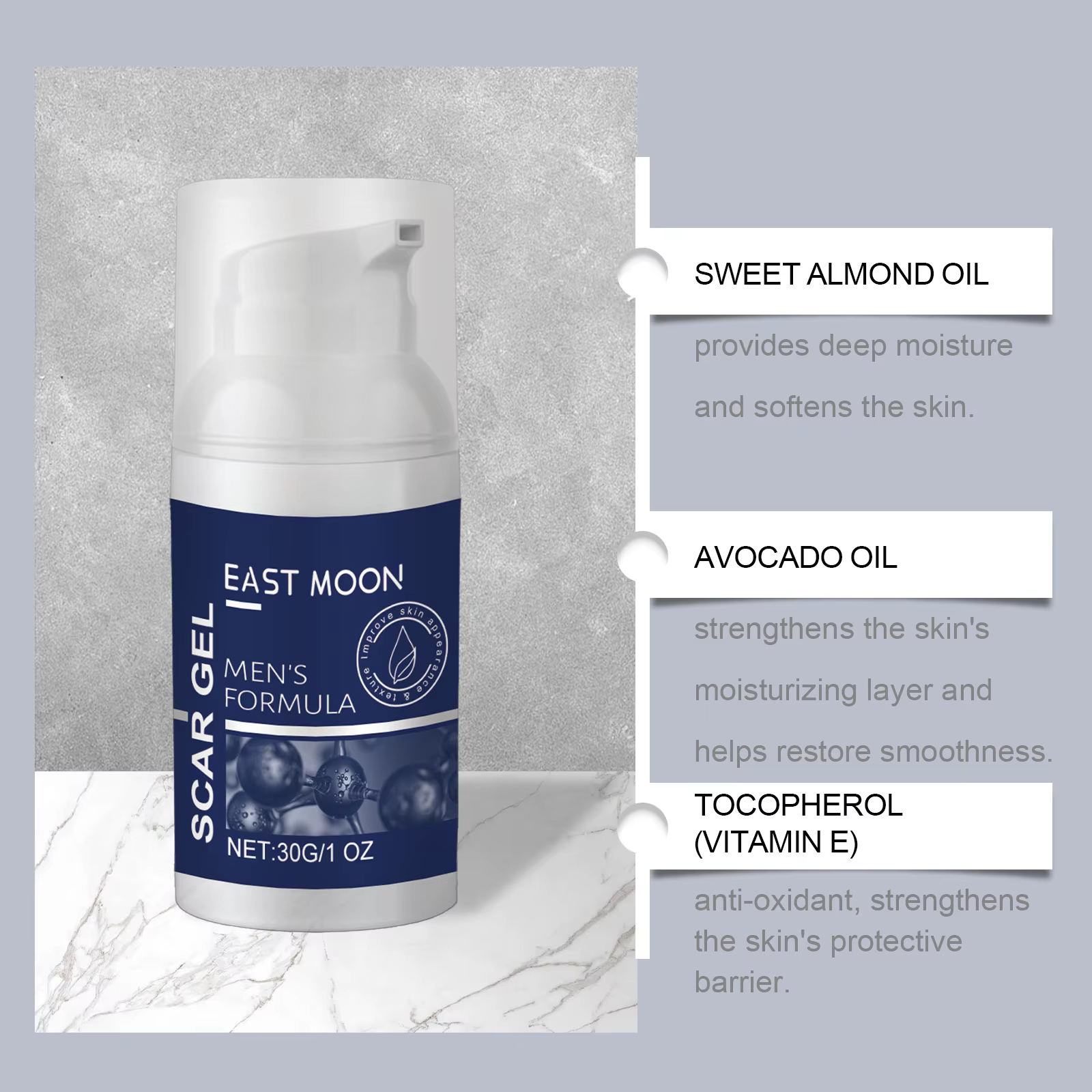 East Moon – Gel pour cicatrices au collagène