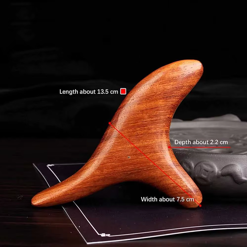 Outil de massage ergonomique en bois pour la réflexologie
