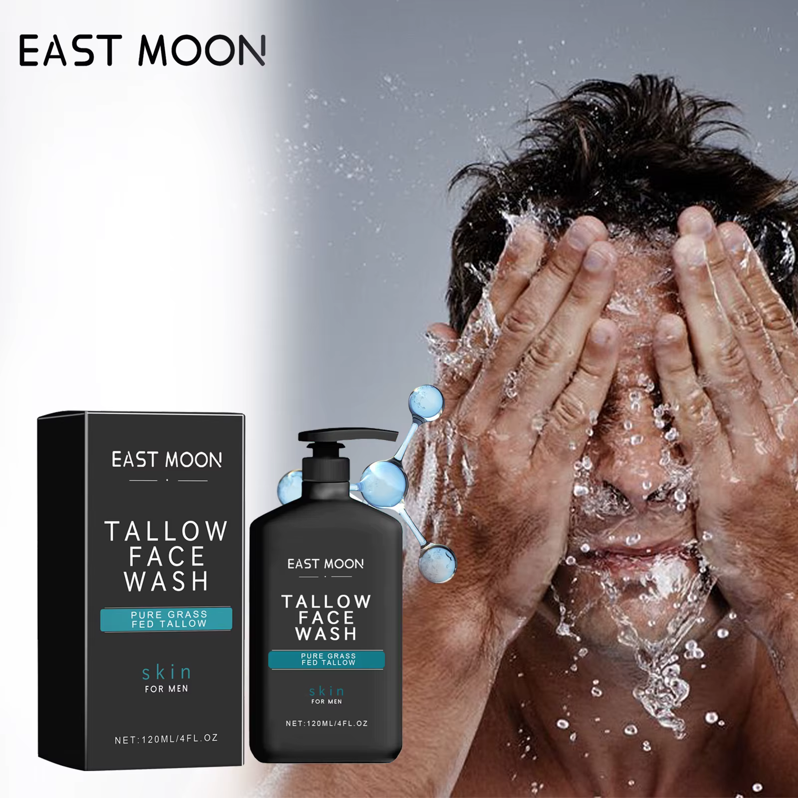 Lotion nettoyante pour le visage Tallow pour hommes