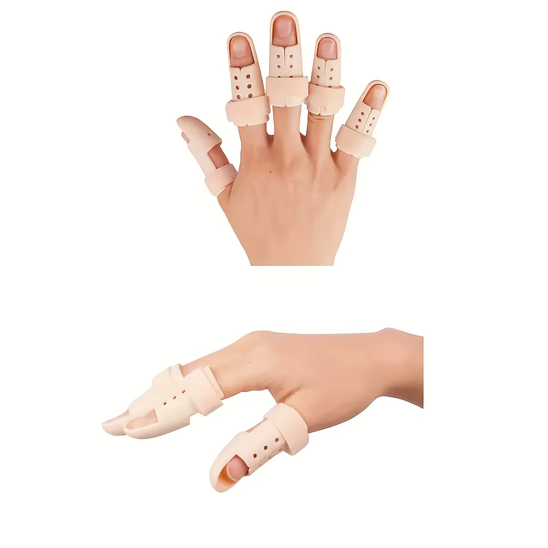 Attelle de doigt réglable 5 pièces pour hommes et femmes-matériau PE Durable, soutien des blessures et Protection sportive, conception respirante