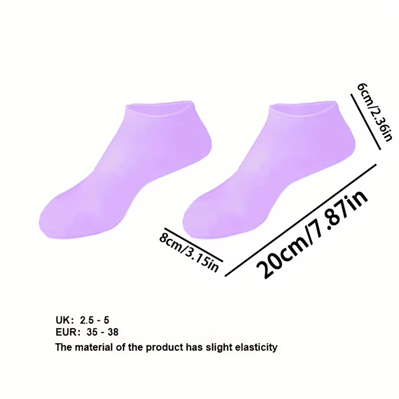 Chaussettes hydratantes pour les pieds