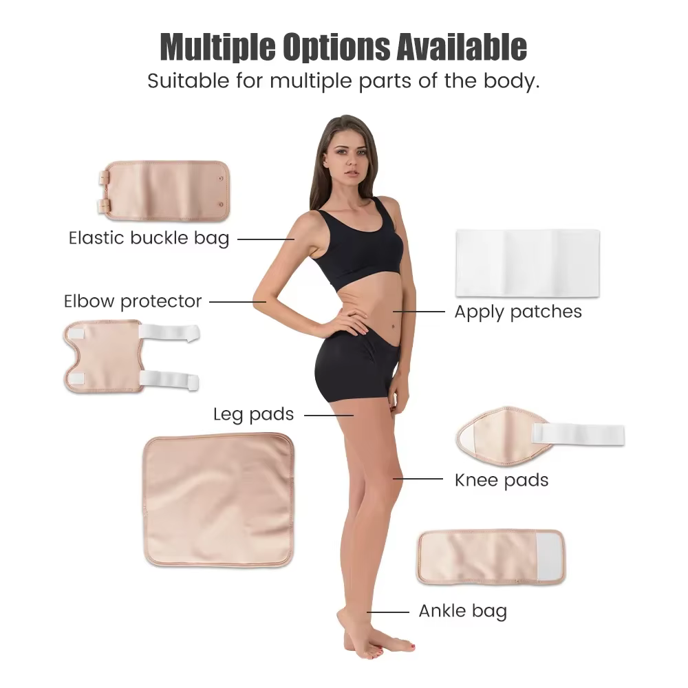 Pack d'huile de ricin, enveloppe de Compression