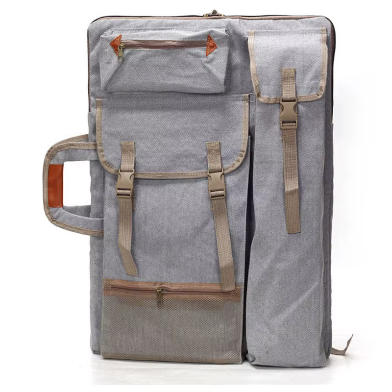 Sac à dos en toile 4K, sac de planche à dessin multifonctionnel, croquis en plein air, fournitures d'art, fournitures de peinture, sac de rangement, sac à main chevalet