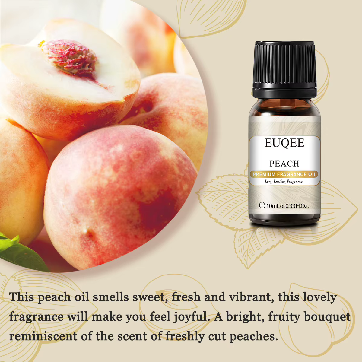 EUQEE 10ML 10ML huile parfumée de fruits sucrés pour l'aromathérapie