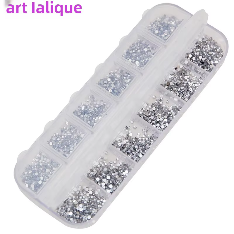 Strass argentés transparents