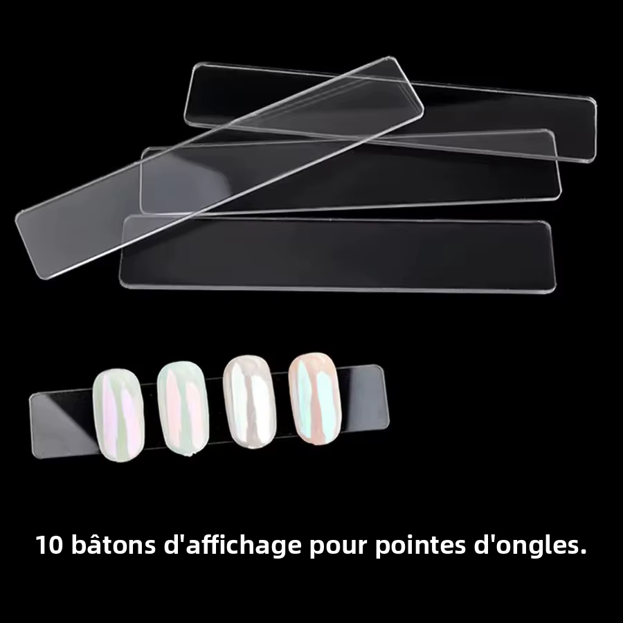 Boîte de rangement vide à pression sur les ongles