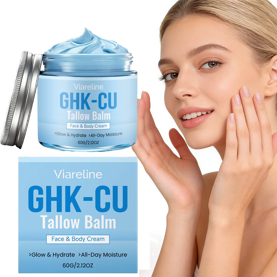Crème au peptide GHK-Cu pour le visage