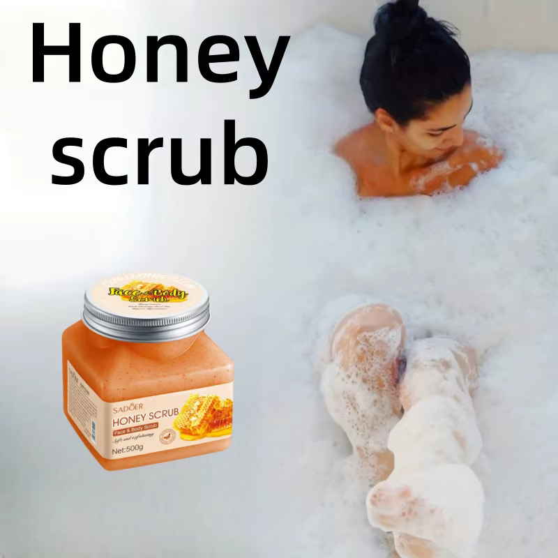 Gommage exfoliant et nettoyant au miel 500g
