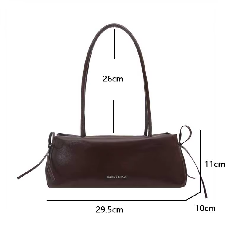 Nouveau sac à main pour femme en PU souple de couleur unie avec nœud, sac à bandoulière, sac sous le bras, sacs de créateurs pour femme, sacs de luxe, Bolsa Feminina