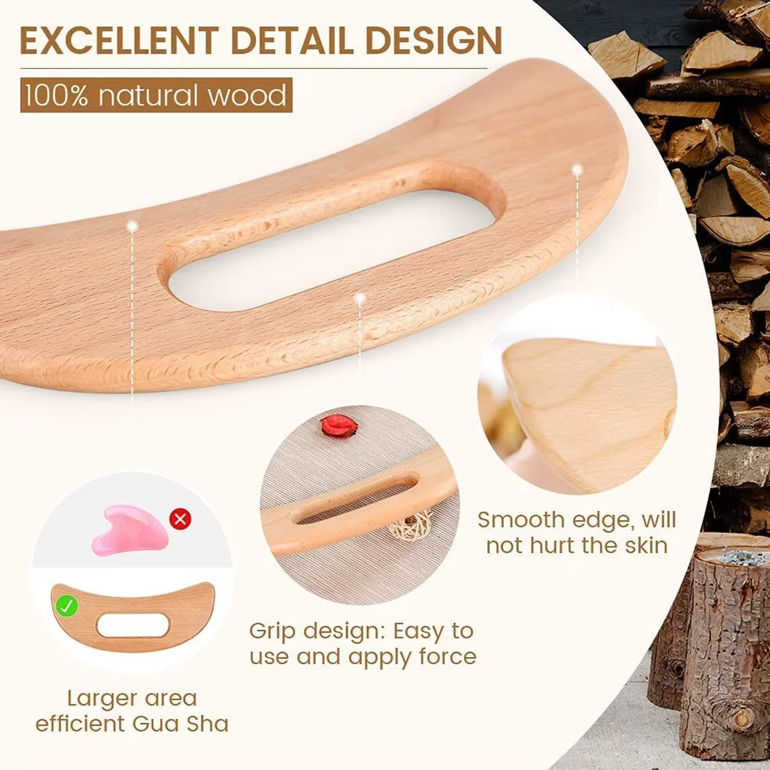 Masseur de Cellulite en bois