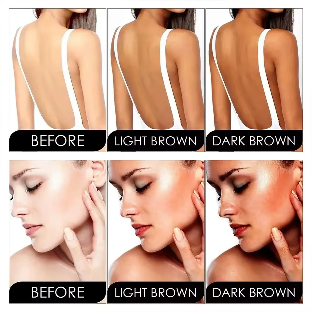 Crème auto-bronzante estivale sans soleil pour le visage et le corps