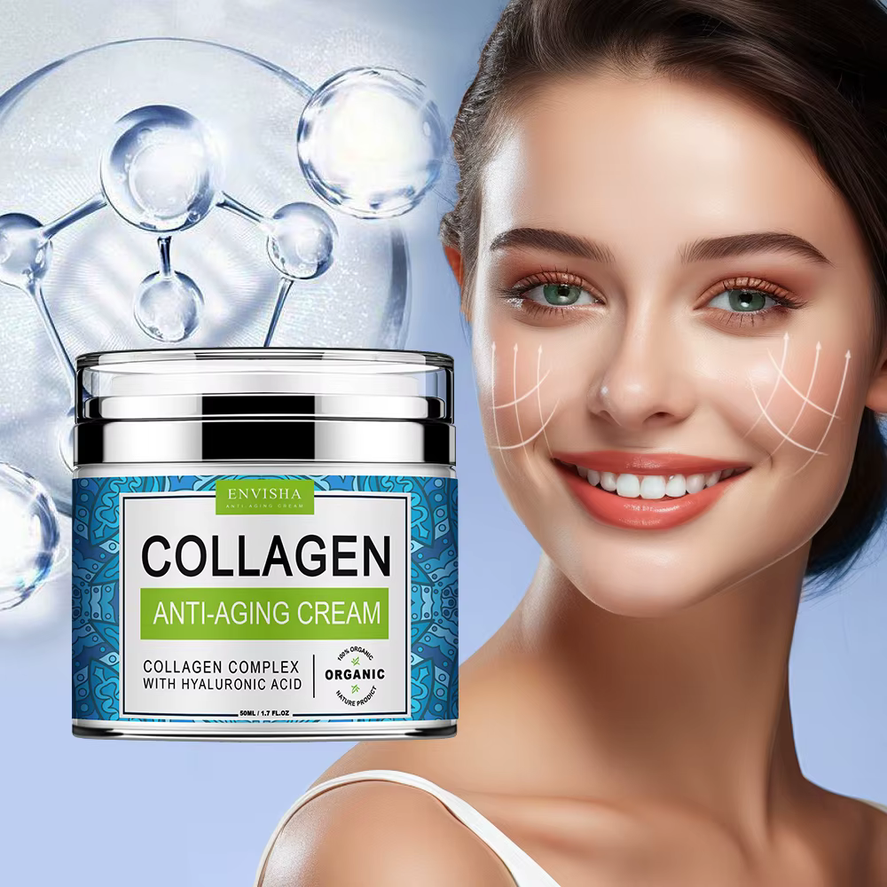 ENVISHA crème pour le visage collagène acide hyaluronique soin de la peau Anti-rides hydratant Anti-âge nuit rétrécissement Pores blanchissant lisse