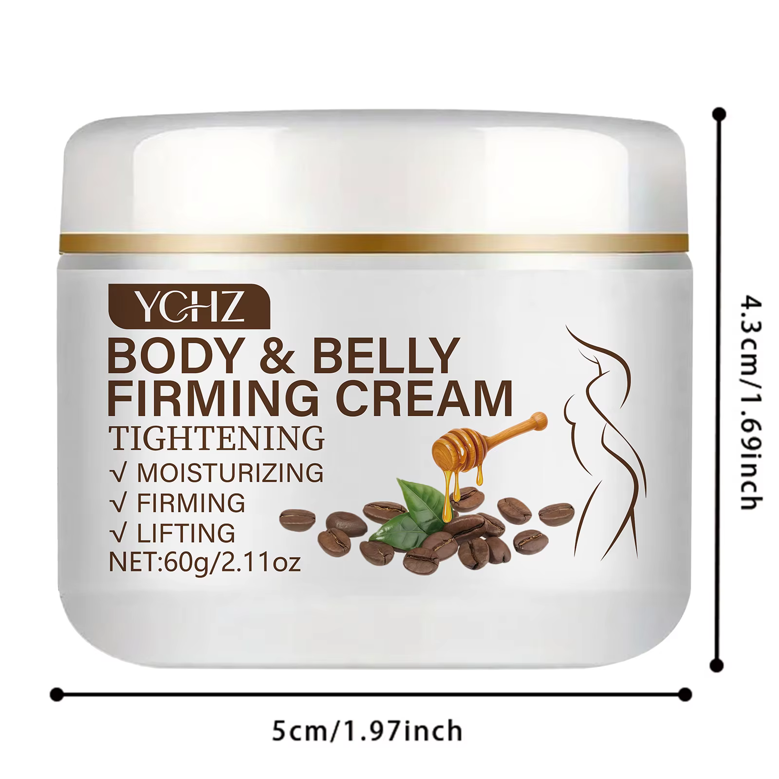 Crème hydratante à la caféine
