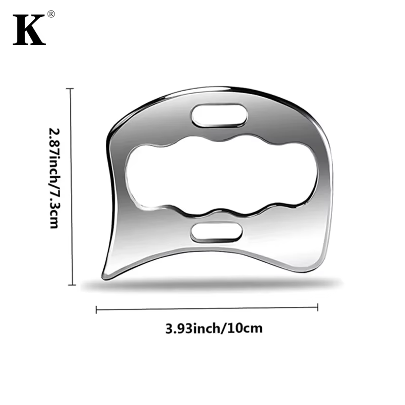 Bâton Gua Sha en acier inoxydable