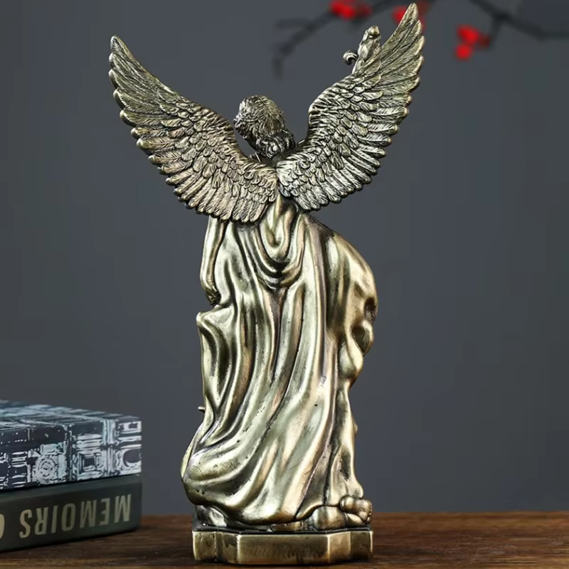 Statue de Saint-Michael pour la Protection de la maison, Sculpture de Saint catholique, idée cadeau chrétienne, décor en résine, figurine d'autel d'église, décoration de maison