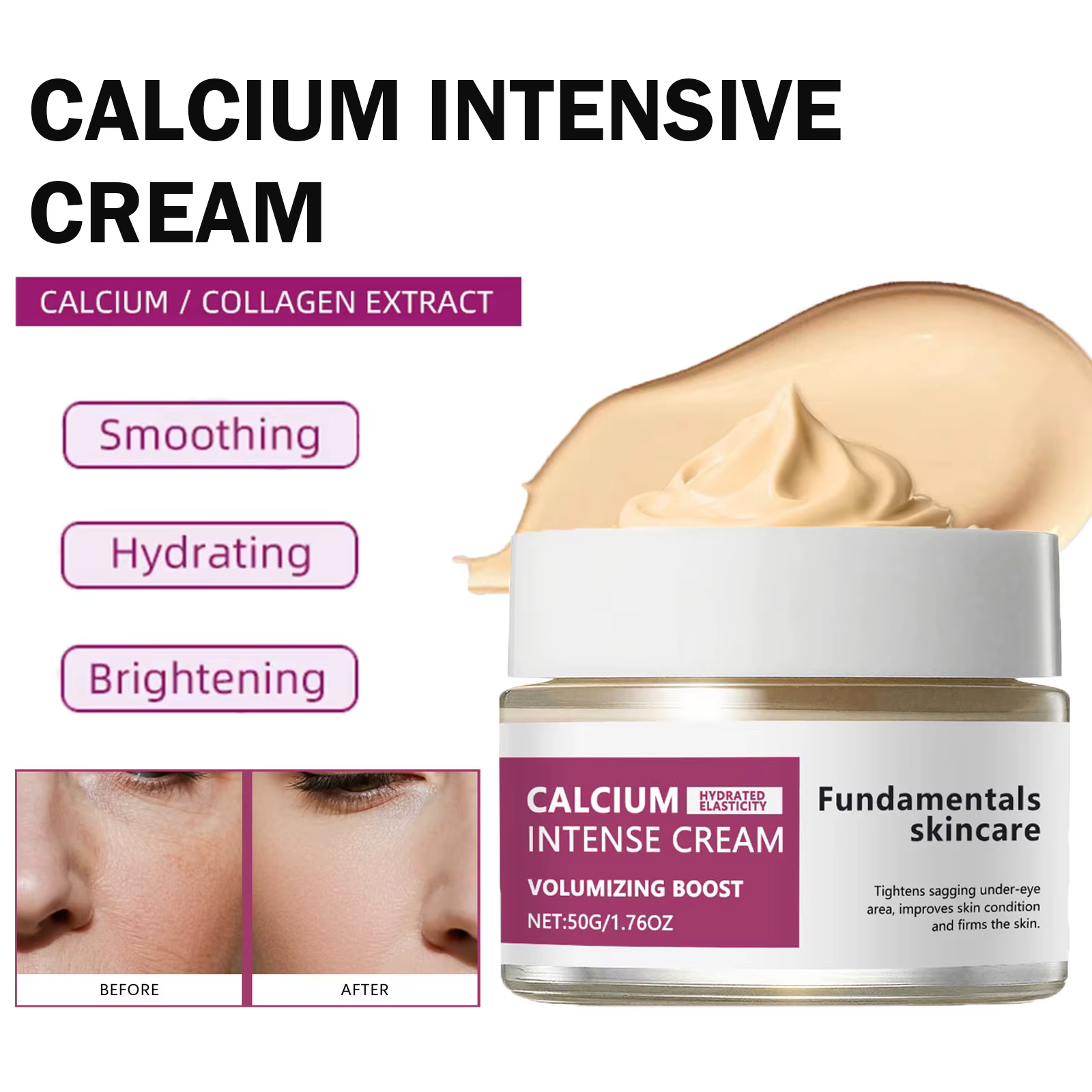 Crème intense au calcium pour raffermir la peau