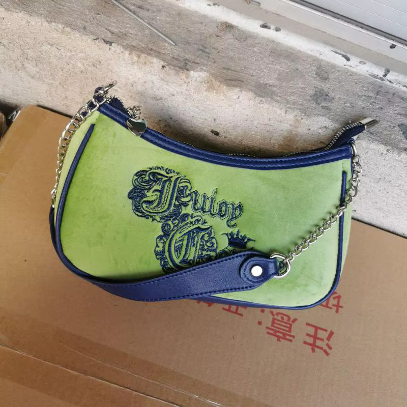 Sac vintage à porter sous le bras, unique, vert, brodé, sac à bandoulière pour filles et femmes, sac baguette tendance, sac bandoulière
