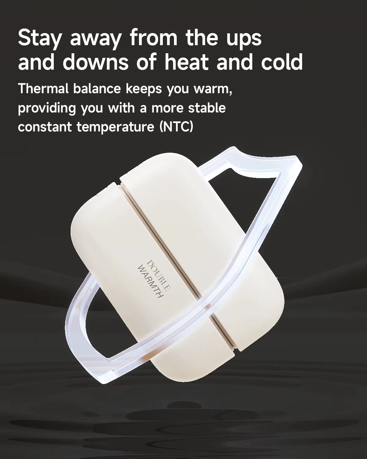Chauffe-mains magnétique rechargeable double 6000 mAh