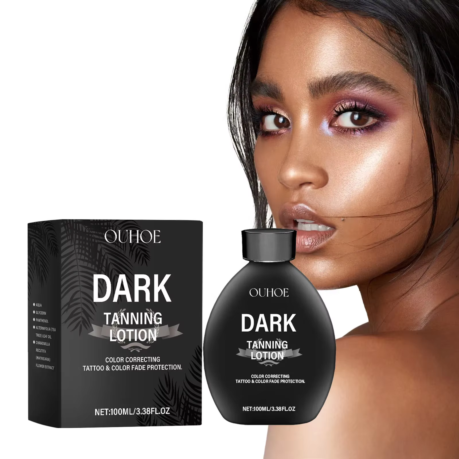 Lotion autobronzante bronzante longue durée blé foncé bronzant sans soleil pour visage corps solarium hydratant nourrir