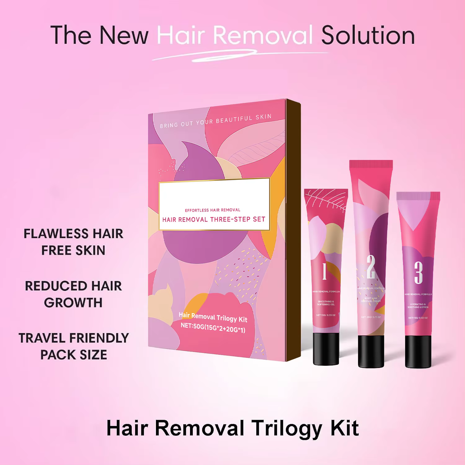 Kit de crème dépilatoire pour le visage pour femmes