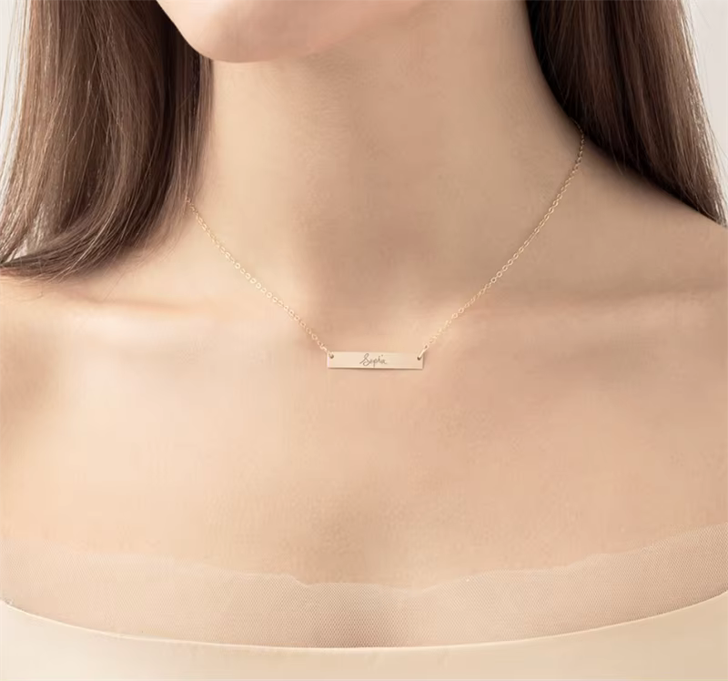 Collier d'écriture fait main, bijoux d'écriture fait main, collier rempli d'or, style Boho, ras du cou, pendentifs Kolye pour femmes
