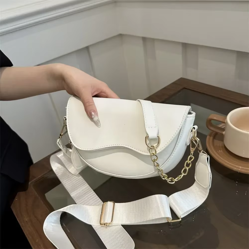 Femmes Vintage Double sangles sac à bandoulière nouvelle couleur unie Simple sac à bandoulière femmes sac de haute qualité en cuir PU sac à main sacs à main
