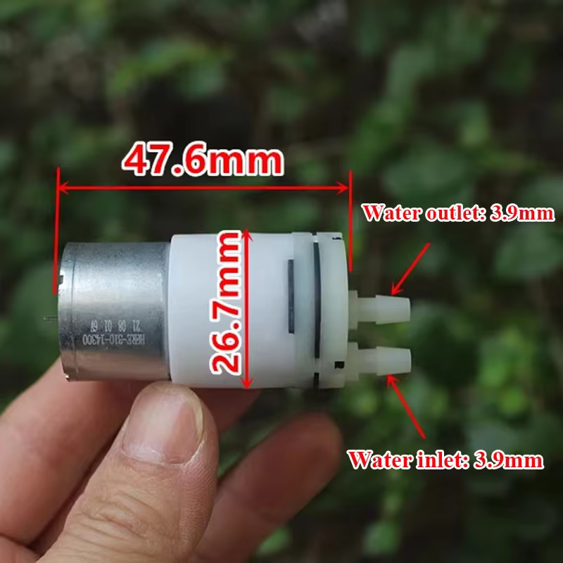 Mini pompe à eau auto-amorçante à aspiration DC 3.7V 5V 6V, petite pompe à eau à diaphragme pour bricolage et table à thé