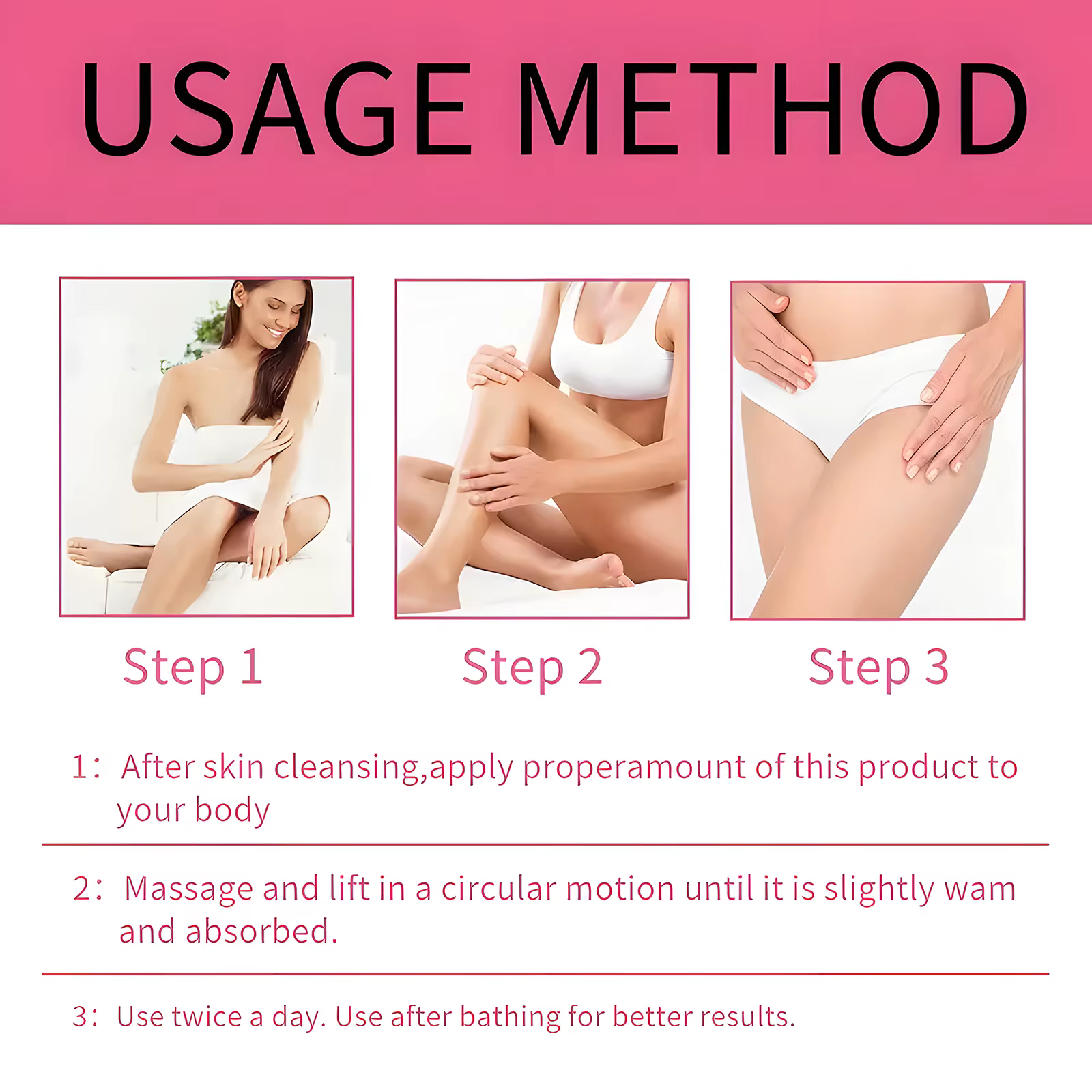 Crème raffermissante interne pour les jambes