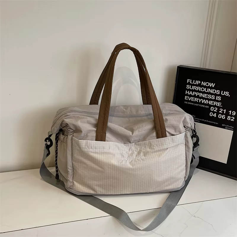 Sac fourre-tout en tissu grande capacité pour femme, peut être porté comme sac à bandoulière, sac à bandoulière ou sac à main, polyvalent pour les déplacements et les voyages, simple et polyvalent, di
