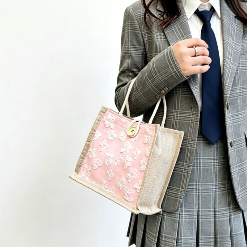 Nouveau Sac à Main Floral Tendance 2026 pour Femme, Sac Fourre-Tout Simple et Élégant pour le Quotidien, Sac Repas Grande Capacité pour le Travail, Léger et Durable pour les Sorties, Polyvalent pour l