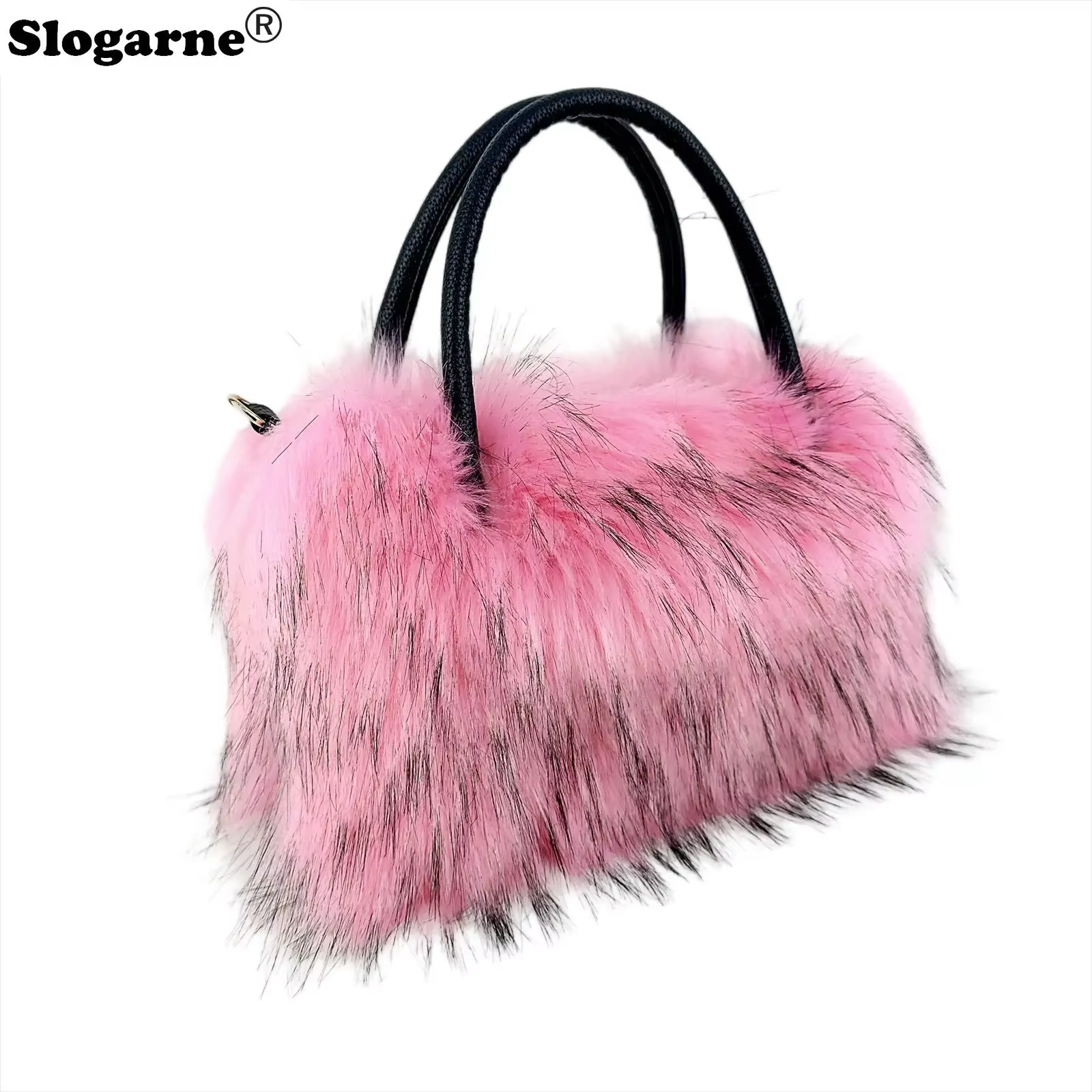 Femmes fourrure de renard sac à main dames hiver doux moelleux grande capacité sac fourre-tout de luxe nouveau Design fourrure de raton laveur sacs à bandoulière sacs à dos