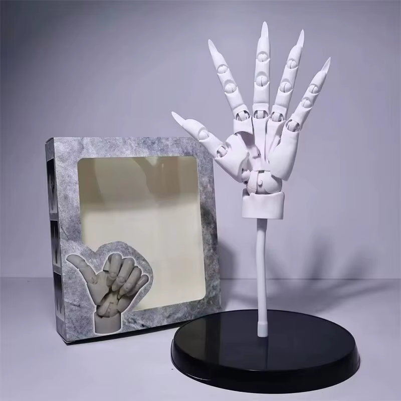 Modèle de main hautement articulé à l'échelle 1/1, mains gauche et droite, Sculpture anatomique articulée pour la référence du dessin artistique, figurine d'anime