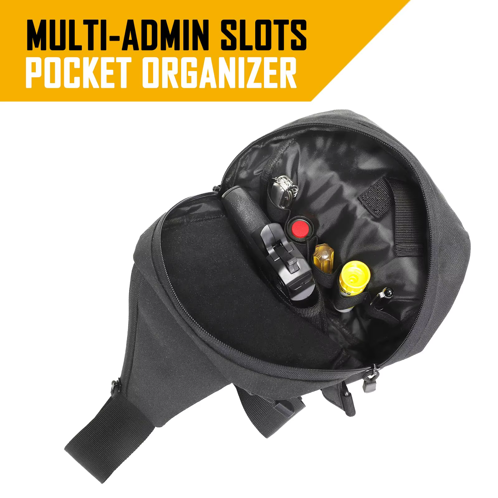 Sac à bandoulière de transport dissimulé pour hommes, sac à bandoulière Ccw EDC, sac de transport en Nylon de haute qualité, sac de poitrine pour pistolets