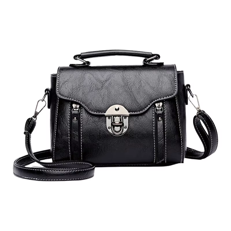 Sac bandoulière rétro tendance pour femme, petit sac carré polyvalent, sac à main et sac à l'épaule, idéal pour le quotidien, en PU souple