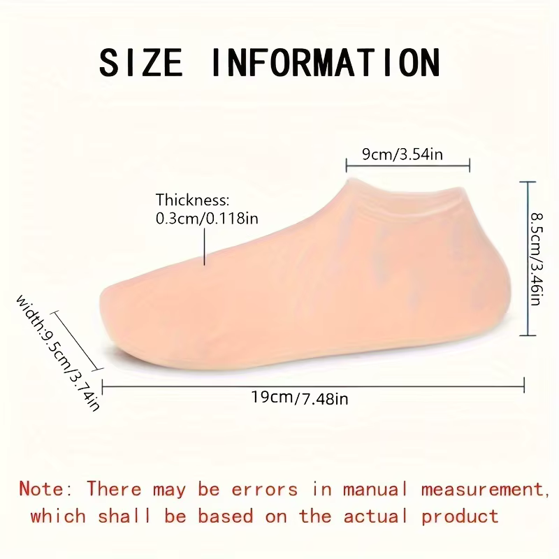 Chaussettes hydratantes en gel de silicone ultra doux pour pieds secs