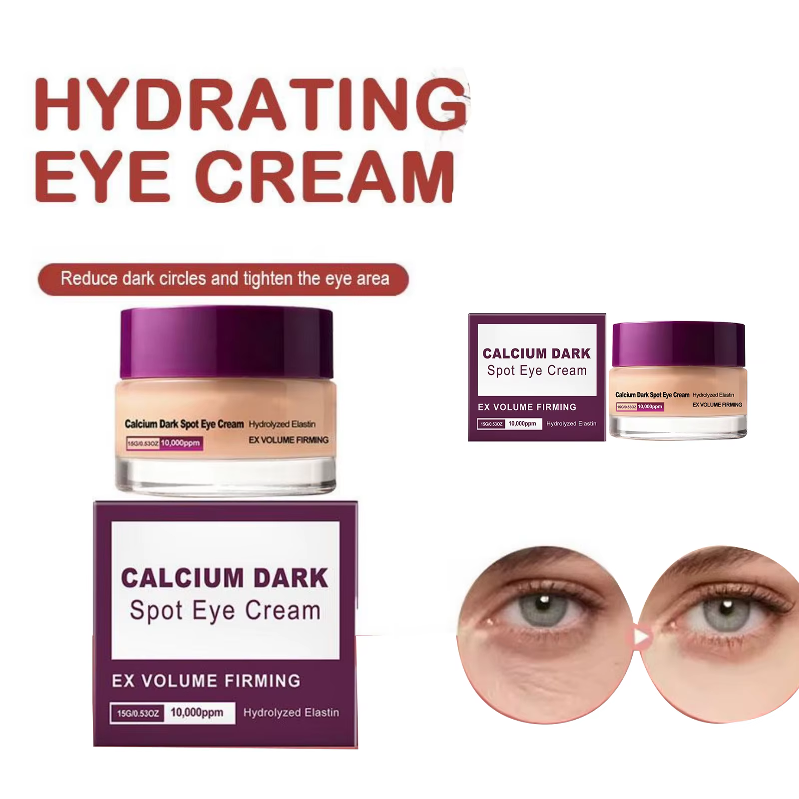 Crème Contour des Yeux au Calcium : Soin Anti-Cernes