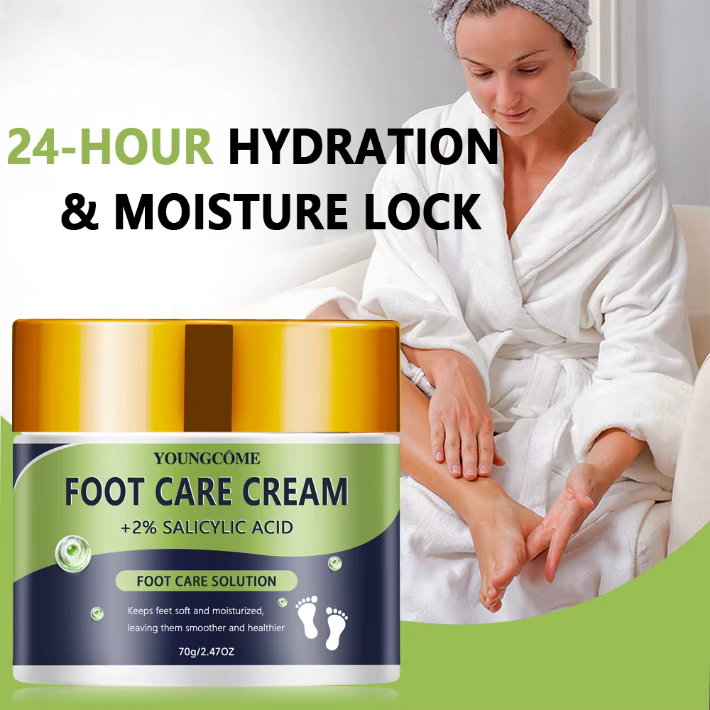 Crème pour les pieds 2% acide salicylique répare la sécheresse fissures exfolie doucement adoucit la peau fournit un