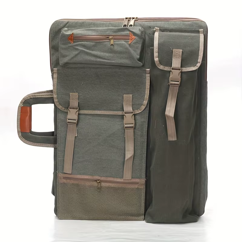 Sac à dos en toile 4K, sac de planche à dessin multifonctionnel, croquis en plein air, fournitures d'art, fournitures de peinture, sac de rangement, sac à main chevalet