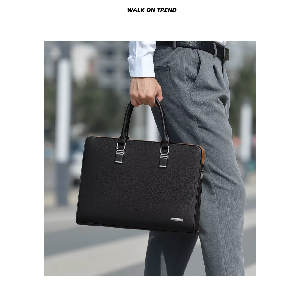 Sacs pour hommes grande capacité en cuir sacs à main en peau de vache pour hommes mallette d'affaires sac à bandoulière sac d'ordinateur de voyage d'affaires