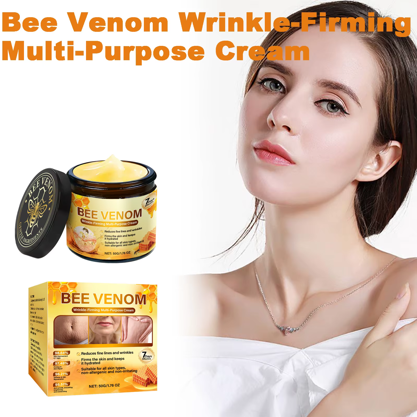 Crème raffermissante au venin d'abeille