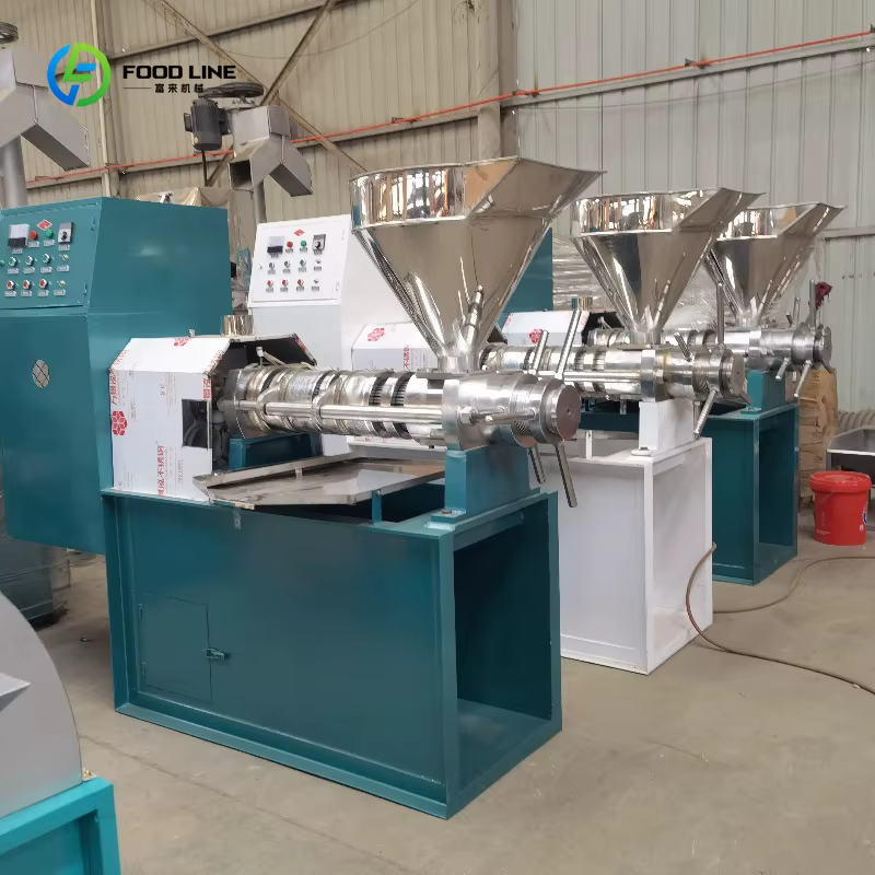 Presse à huile industrielle 200 kg/h haute capacité, à vis, pour pressage à froid et à chaud, avec système de filtration automatique, personnalisable