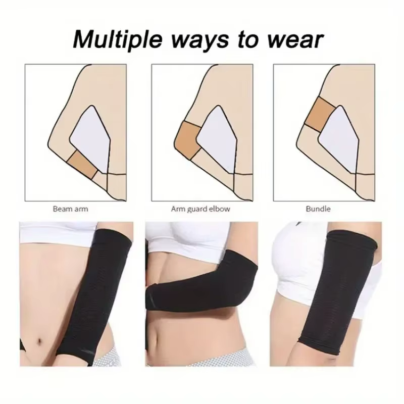 1 Paire de Manches de Compression Amincissantes pour Bras Femme