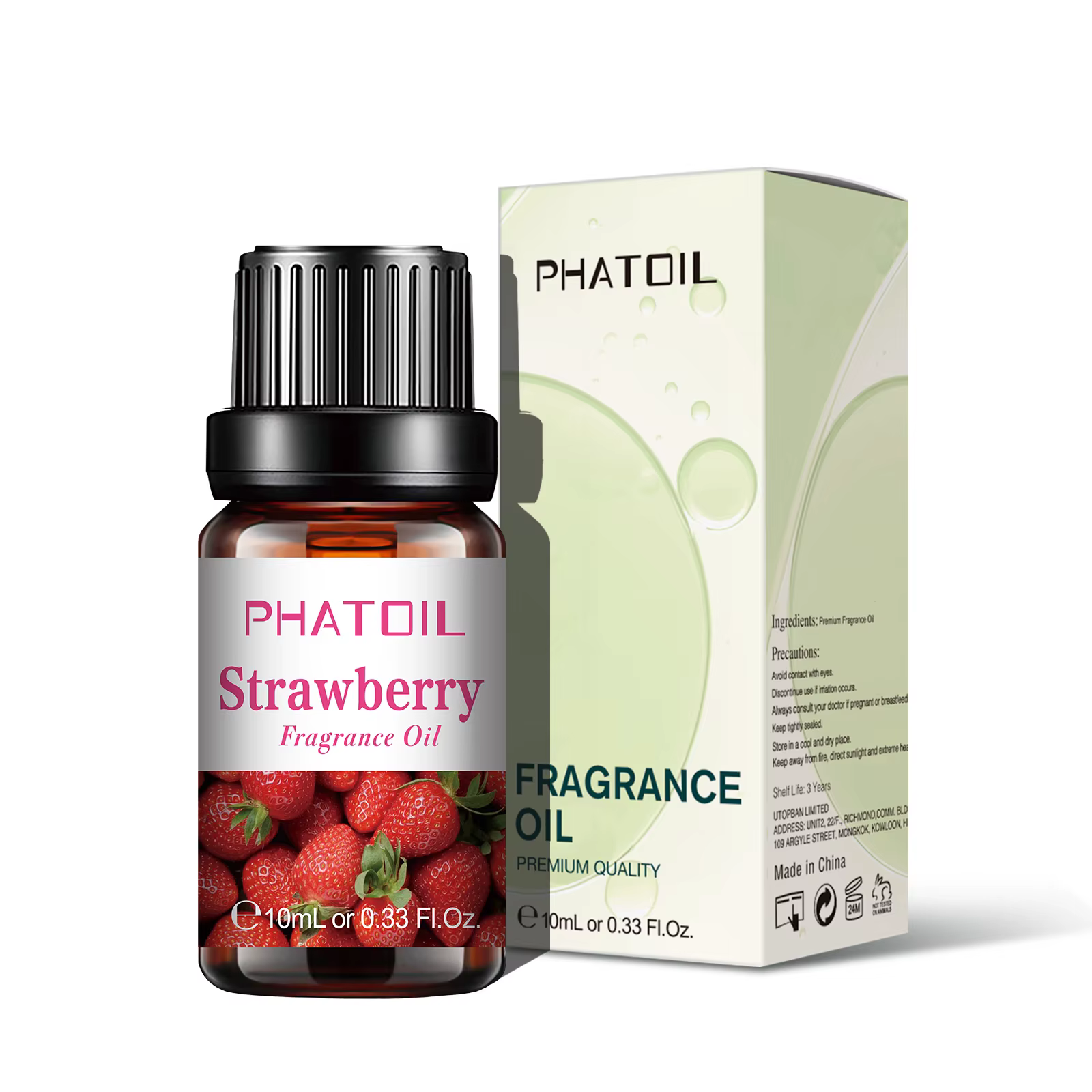 PHATOIL 10ml huile de parfum de fruits mangue fraise pomme cerise pastèque arôme doux huiles