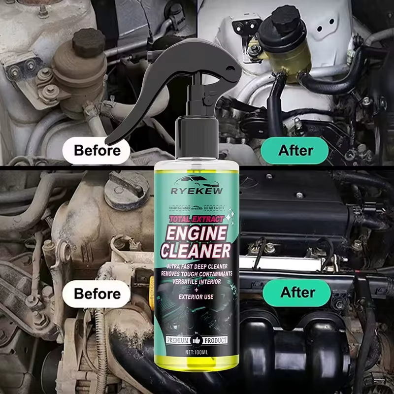 Nettoyant Puissant pour Compartiment Moteur – Dégraissant Profond, Éliminateur de Graisse et Poussière, Protecteur de Brillance Moteur, Entretien Détail