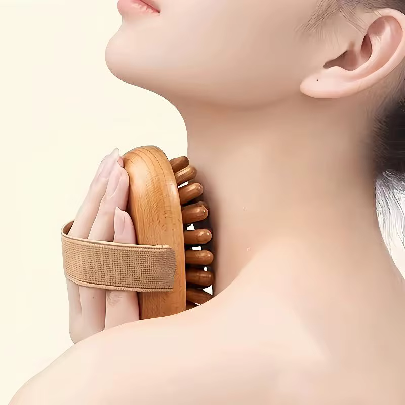 Brosses de massage brunes pour le corps