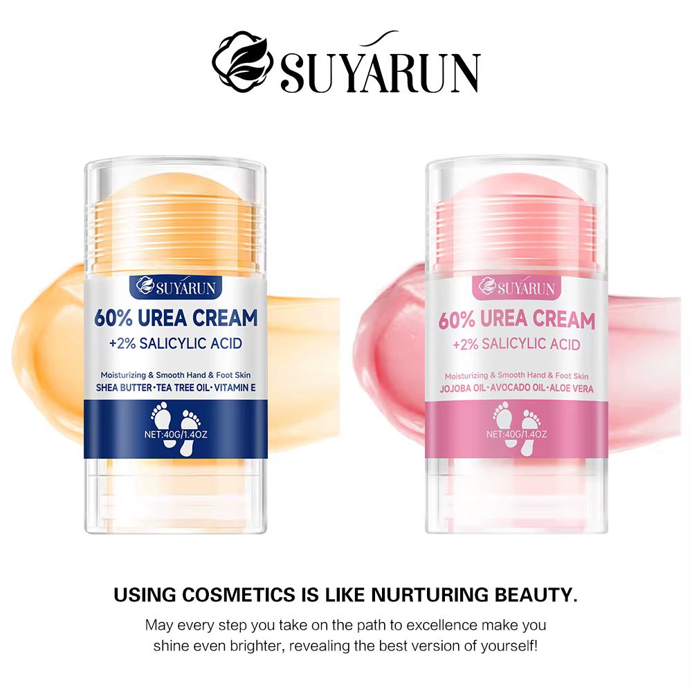 SUYARUN Bâton de crème pour les pieds à l'urée 60 % – Hydratant et exfoliant